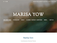 Tablet Screenshot of marisayow.com